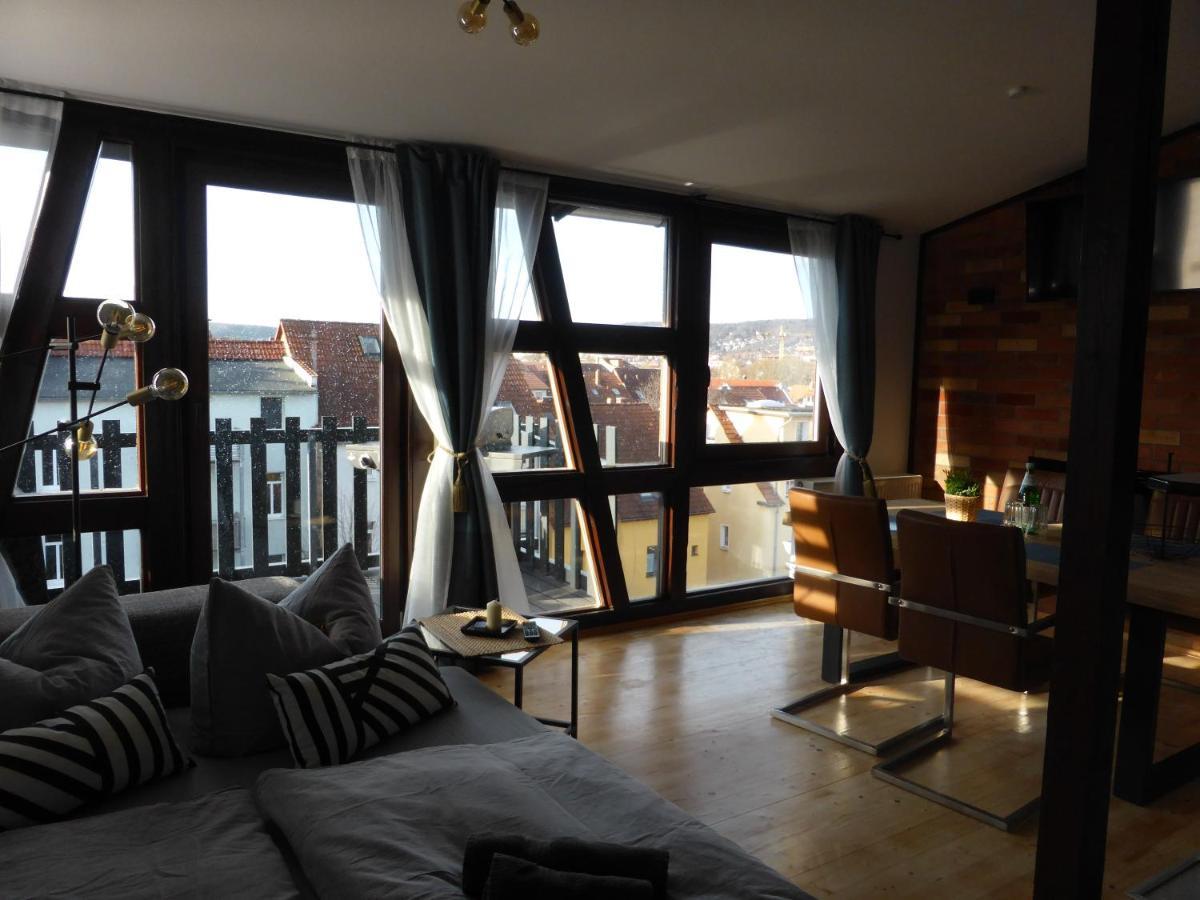Apartment Skyline Of Jena, Luxurioes, Einzigartig, Free Wifi, Parkplatz, Klimatisiert, Zentral Exterior foto